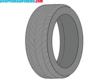 How To Draw A Tire Easy Drawing Tutorial For Kids