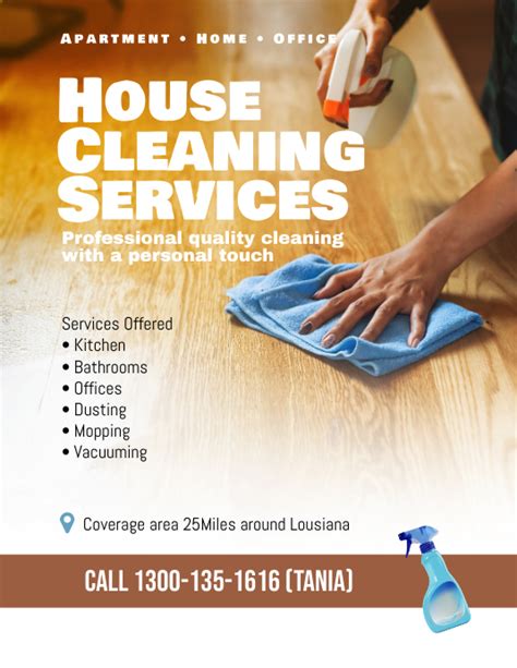 Free Cleaning Service Flyer Template
