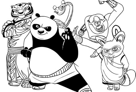 Kung Fu Panda Coloring Page