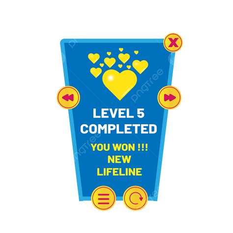 Level Ui Vector Hd Images Game Level Lifeline Ui Game Level Scree