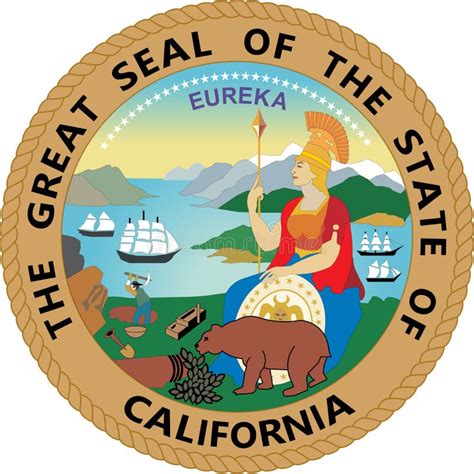 escudo de armas de california estados unidos ilustración del vector ilustración de pista