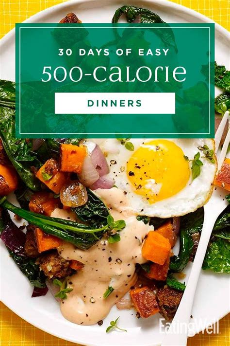 30 Days of Easy 500-Calorie Dinners | 500 calorie dinners ...