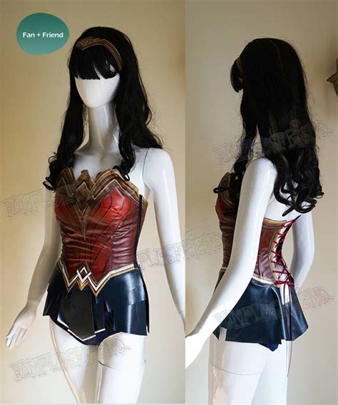 wonder woman cosplay adult women leather armor corset skirt etsy