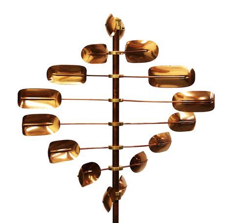 Stanwood Wind Sculpture Kinetic Copper Wind Spinner Lucky 8 Twirler