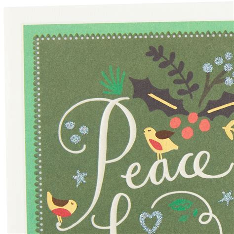 Peace Love And Joy Christmas Card Greeting Cards Hallmark