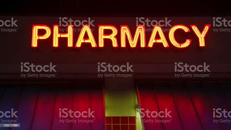 Neon Pharmacy Sign Stock Photo Download Image Now Pharmacy Sign