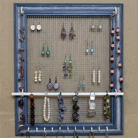 Maybe you would like to learn more about one of these? Picture frame jewelry stand! | DIY try to be crafty ...