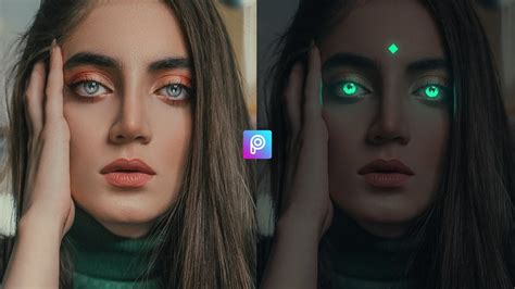 how to make eyes glow in the dark picsart tutorial youtube