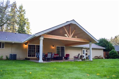 Gable Patio Cover In Albany Oregon Traditional Patio Portland