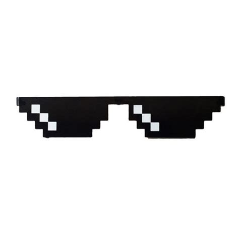 Fashion 8 Bit Pixel Deal Eyewear With It Eye Glasses Sunglasses Thug Life Fashion Clothing