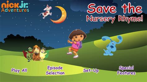 Save The Nursery Rhyme Dvd Menu Youtube