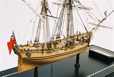 Ship Model Hms Fly 1752 From Museum