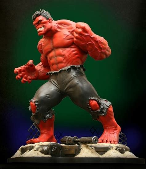 Hulk Red Statue Bowen Designs Red Hulk Statue Comic Book Superheroes