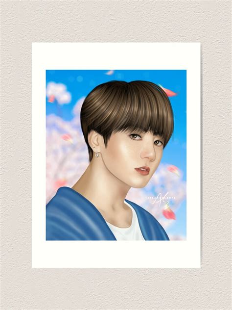 Bts Jungkook Digital Painting Art Print For Sale By Its Angelarts