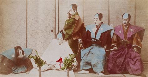 Japanese Hari Kari Scene Ca 1890 Samurai And Bushido Pictures