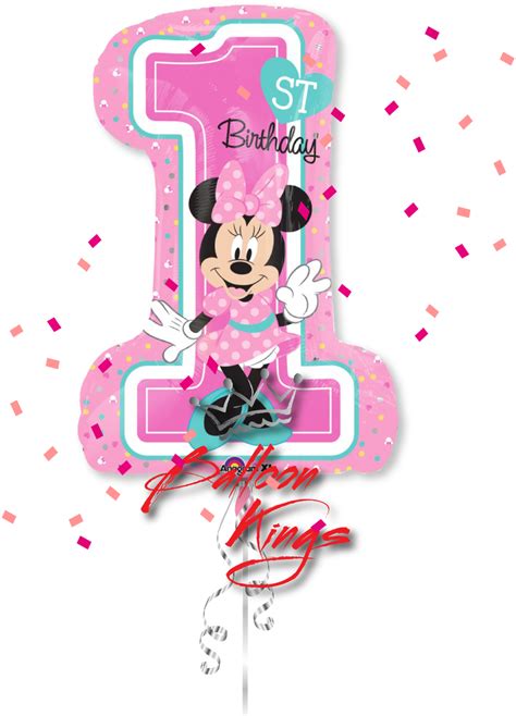 Download 1st Birthday Minnie Mouse Shape 1st Minnie Mouse Png Image