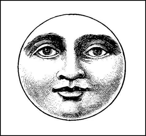Moon Face Drawing At Getdrawings Free Download