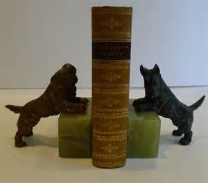 Antiques Atlas Cold Painted Bronze Dog Bookends Spaniel Scottie