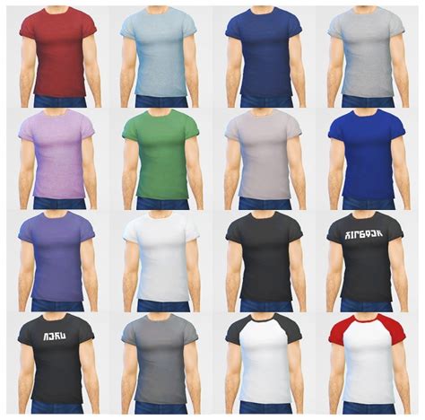 Simple Rolled Up Tees For Males At Lumialover Sims Sims 4 Updates