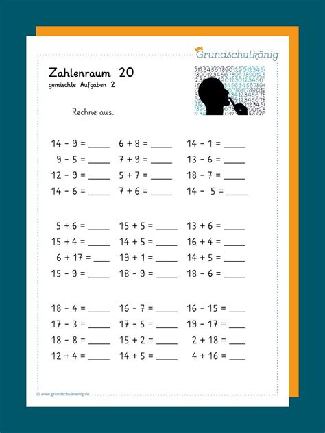Matheaufgaben 1 klasse ausdrucken gratis / mathe 1 klasse : Gemischte Aufgaben