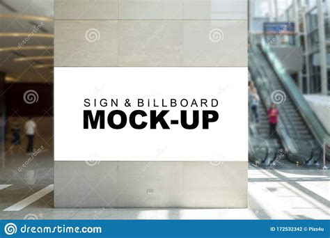 Including multiple different psd mockups like samsung galaxy, laptop, tablet, smartphone, pc and computer display/screen mockups. Mock Up Large Blank Billboard Advertising Near Escalator ...