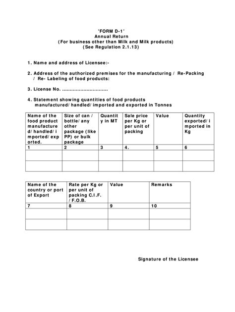 Form D 1 Fill And Sign Printable Template Online Us Legal Forms