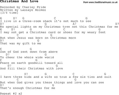 Christmas Carolsong Lyrics With Chords For Christmas And Love
