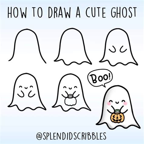 Em Geral 91 Imagen Cute Halloween Drawings Step By Step Lleno