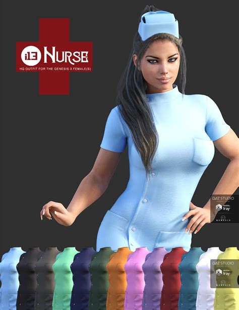 I13 Nurse Outfit For The Genesis 3 Female S Daz 3d