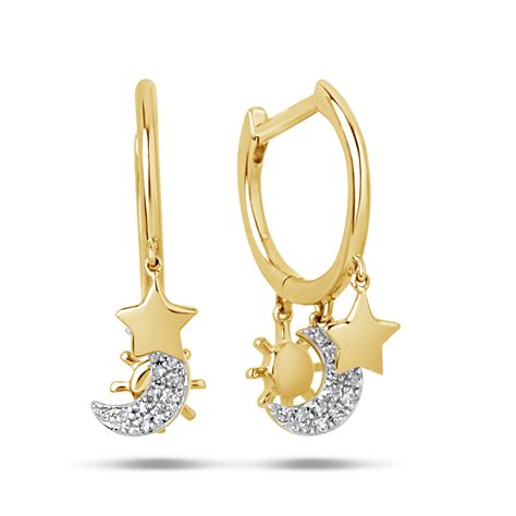 Dilamani Jewelry Diamond Celestial Charm Earring