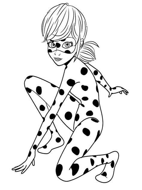 Ladybug Para Colorear【2022 】dibujos De Catnoir Para Pintar Marinette