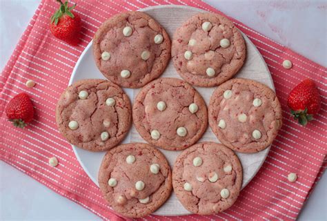 Strawberry White Chocolate Cookies Baker Jo