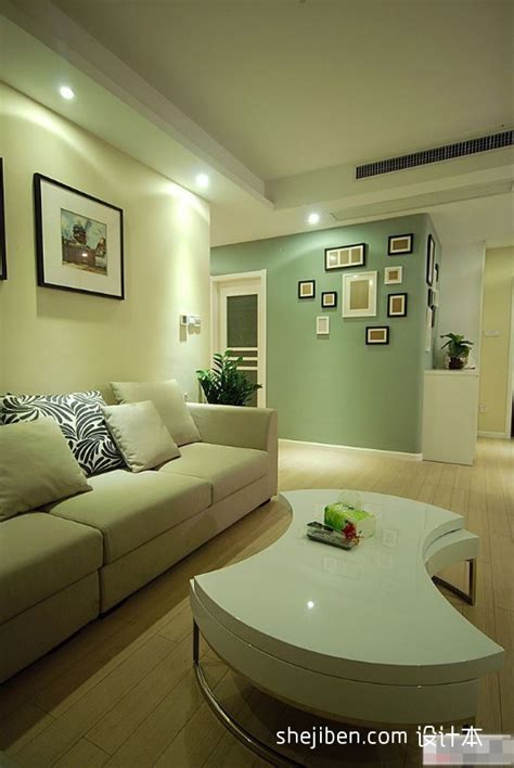 小清新客厅绿色家装效果图 设计本装修效果图
