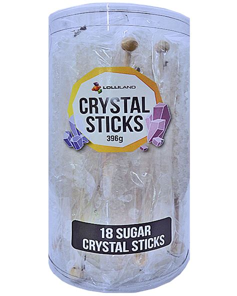 Clear Crystal Sugar Sticks 18 Pack 396g Easter Egg Warehouse