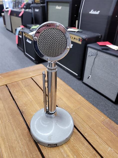 Astatic D 104 Cb Mic With Stand 1960s Chrome Reverb