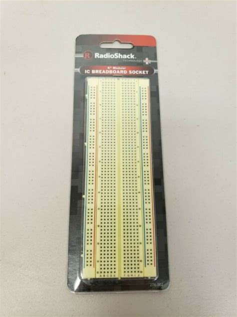 Radioshack 276 002 6 Inch Modular Ic Breadboard Socket Ir11 For Sale