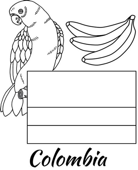 Colombia Flag Coloring Page Free Printable Coloring Pages For Kids