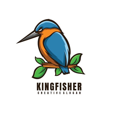 Kingfisher Mascot Logo 16401155 Vector Art At Vecteezy