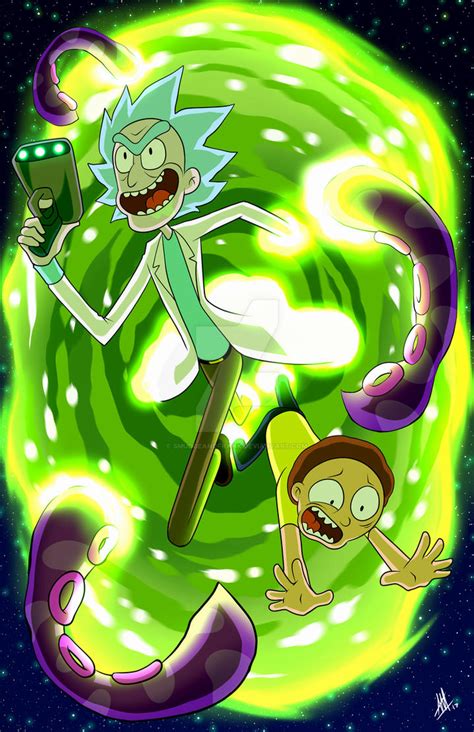 Rick And Morty Commission By Smudgeandfrank On Deviantart