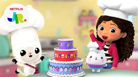 Cakeys Bakery Cute Cake Baking 🎂 Gabbys Dollhouse Netflix Jr Youtube