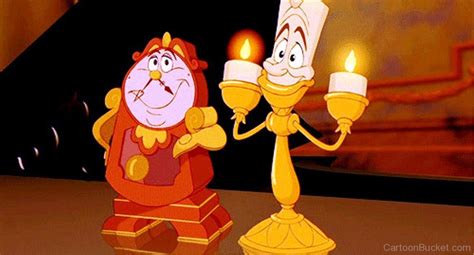 Cogsworth And Lumiere Smiling