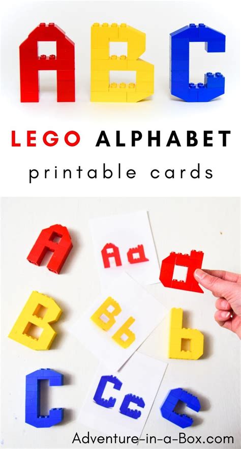 Edit the text, layout and more! LEGO Alphabet | Lego letters, Lego activities, Teaching the alphabet