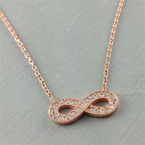 Rose Gold Infinity Necklace Eternity By Anatoliantaledesign 3300