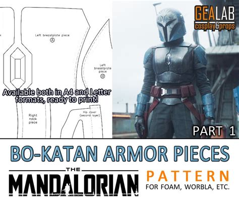 Mandalorian Beskar Armor Template Mandalorian Armor Pepakura