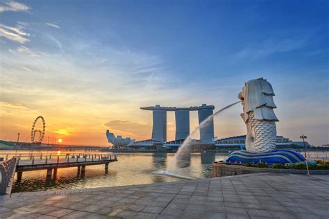 Merlion Park One Of The Top Attractions In Singapore City Singapore