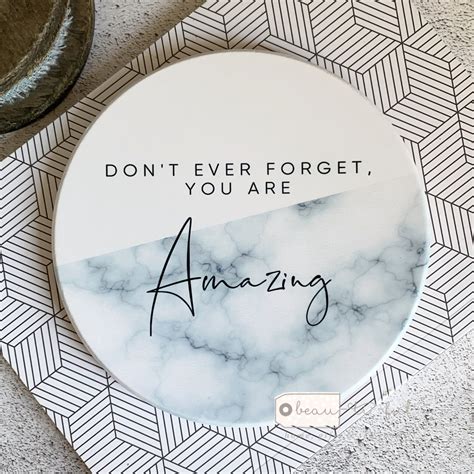 Dont Ever Forget You Are Amazing Quote Marble Style Etsy