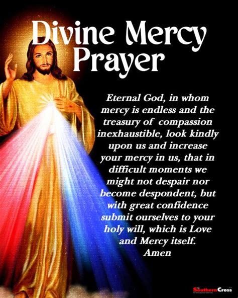 Divine Mercy Prayer The Southern Cross