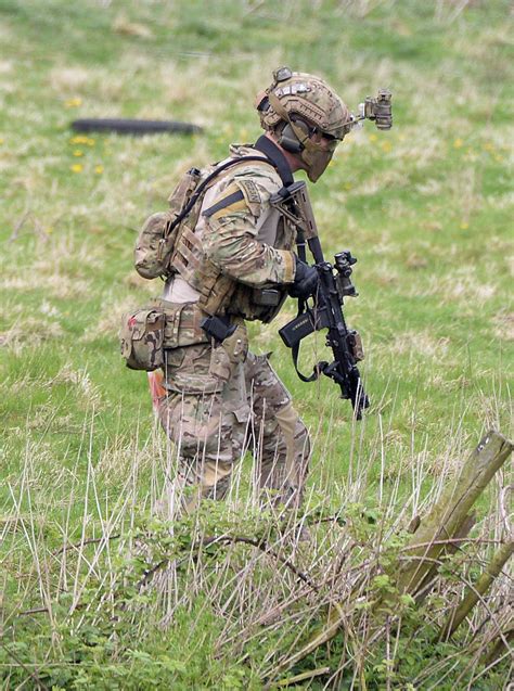 British Special Air Service Sas Trooper During A Training Exercise