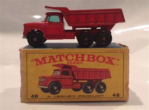 Vintage Matchbox Lesney Dump Truck No 48 1966 Toy Car Matchbox