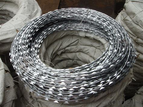 Galvanized Concertina Razor Wire For Protection Real Time Quotes Last